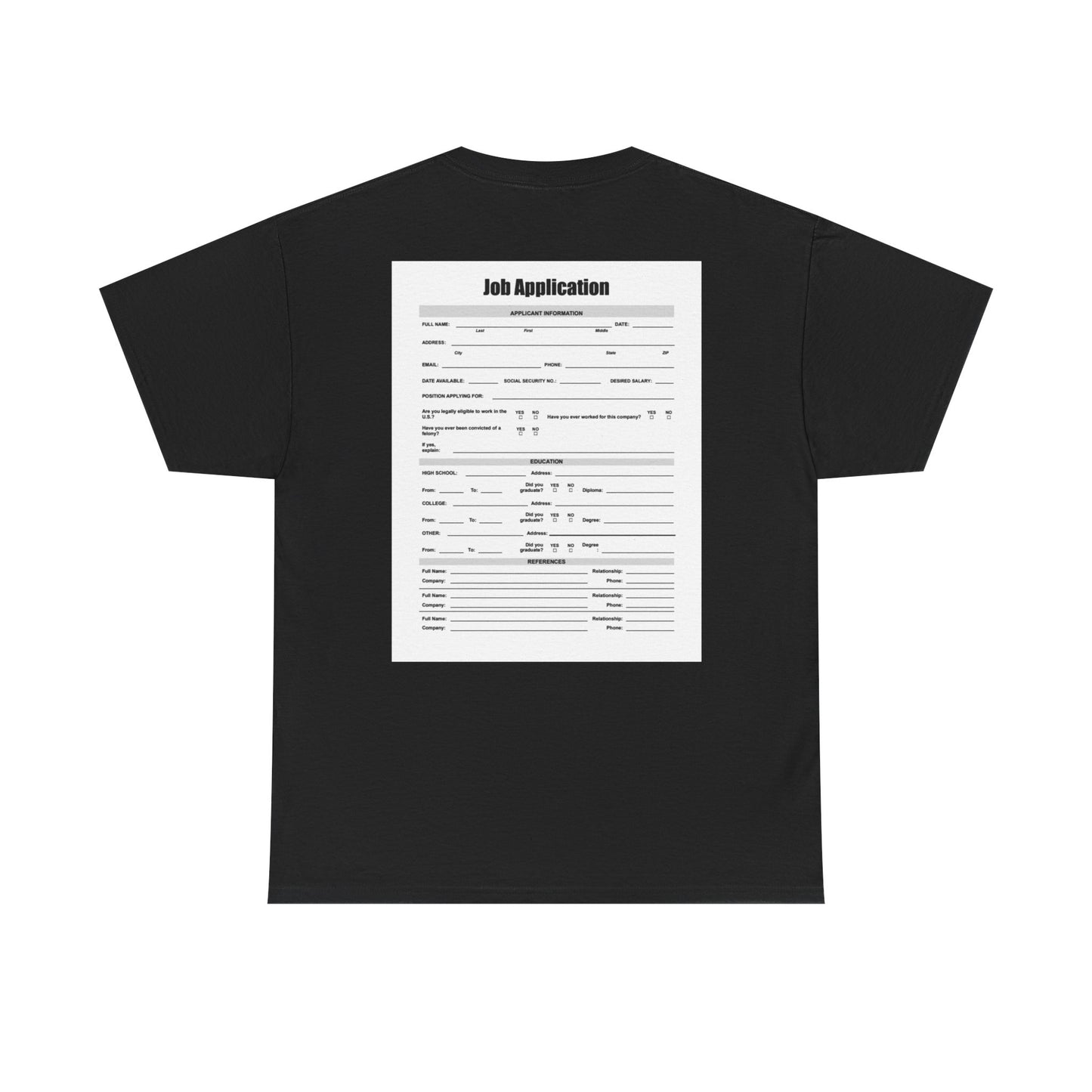 Job Application Tee