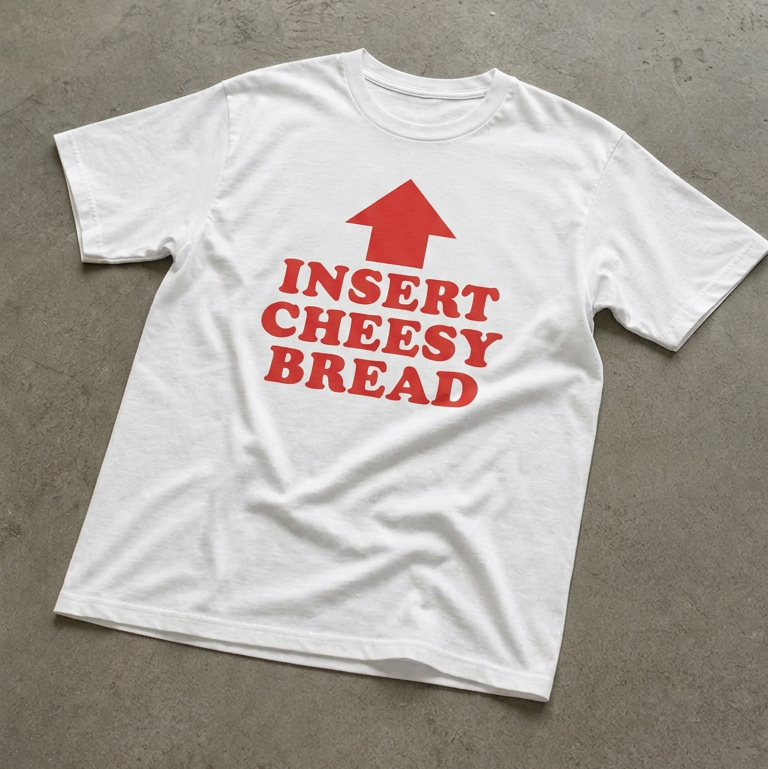 "Insert Cheesy Bread" Tee